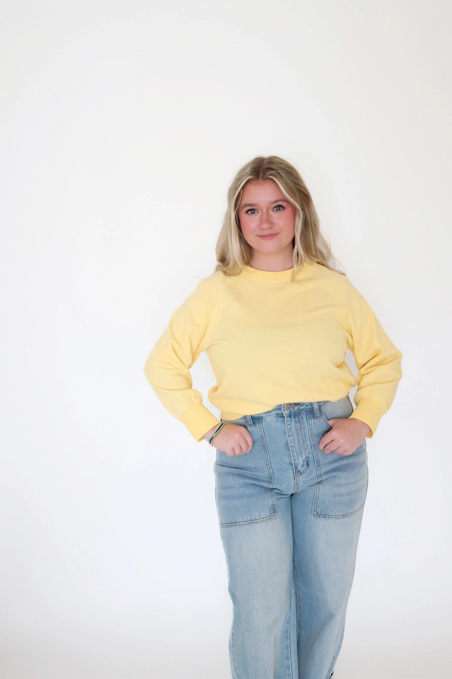 Garment Dye Sweatshirt MicrofiberBlend Formal Wear