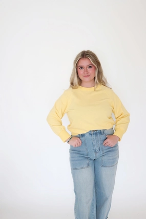 Garment Dye Sweatshirt MicrofiberBlend Formal Wear