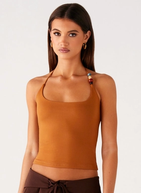 Palm Beach Top - Tan Casual Jacket