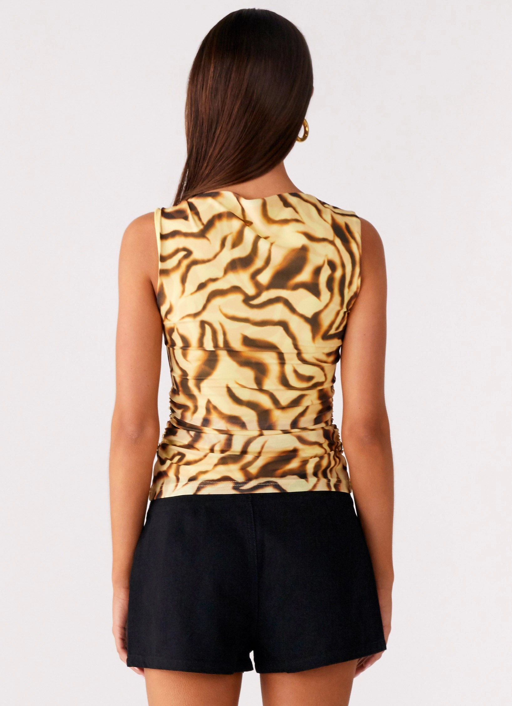 On Read Tank Top - Yellow Zebra NonChafing Fabric
