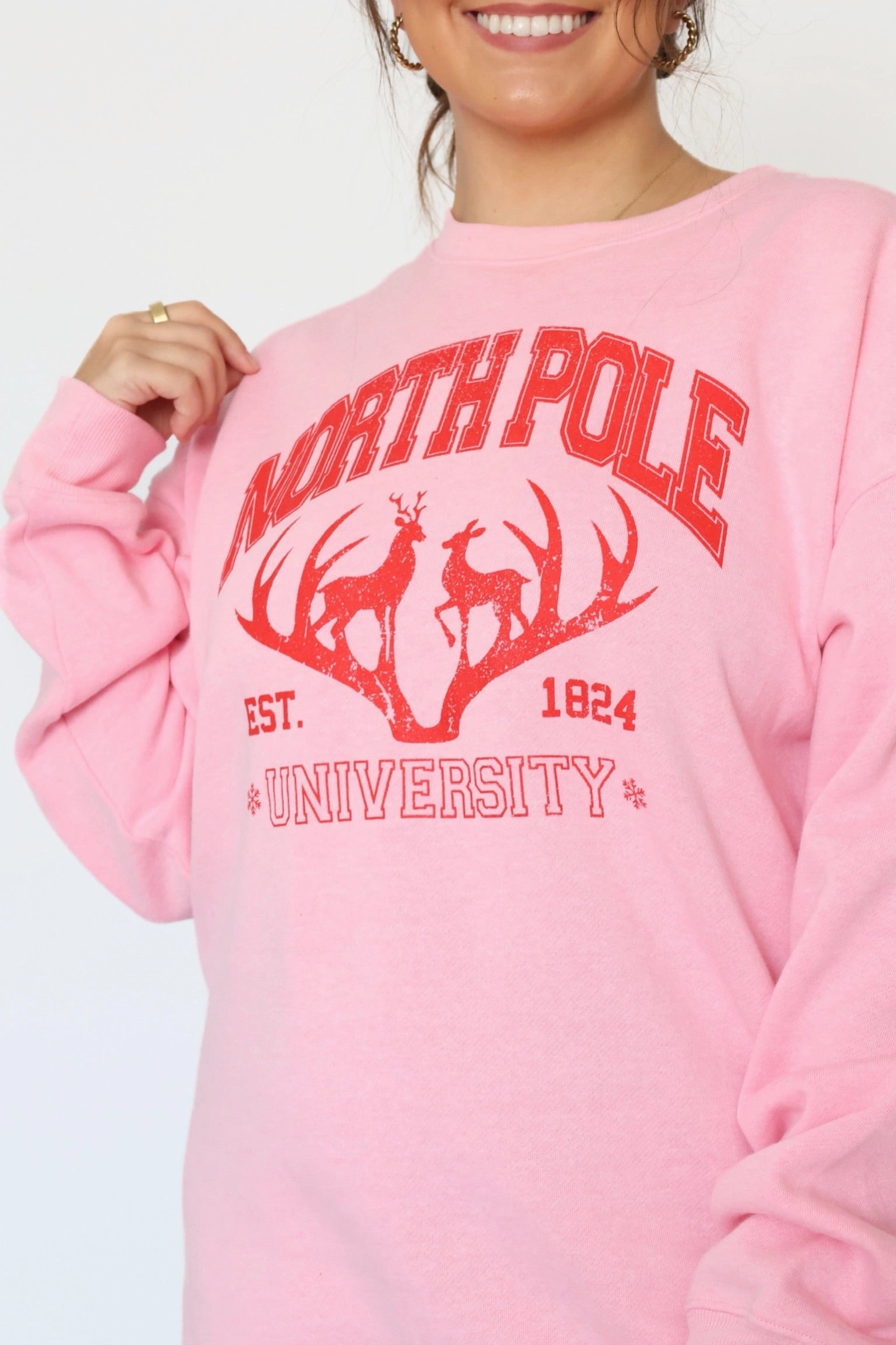 North Pole University Sweatshirt (final sale) Breathable Hoodie Anti Pill Surface