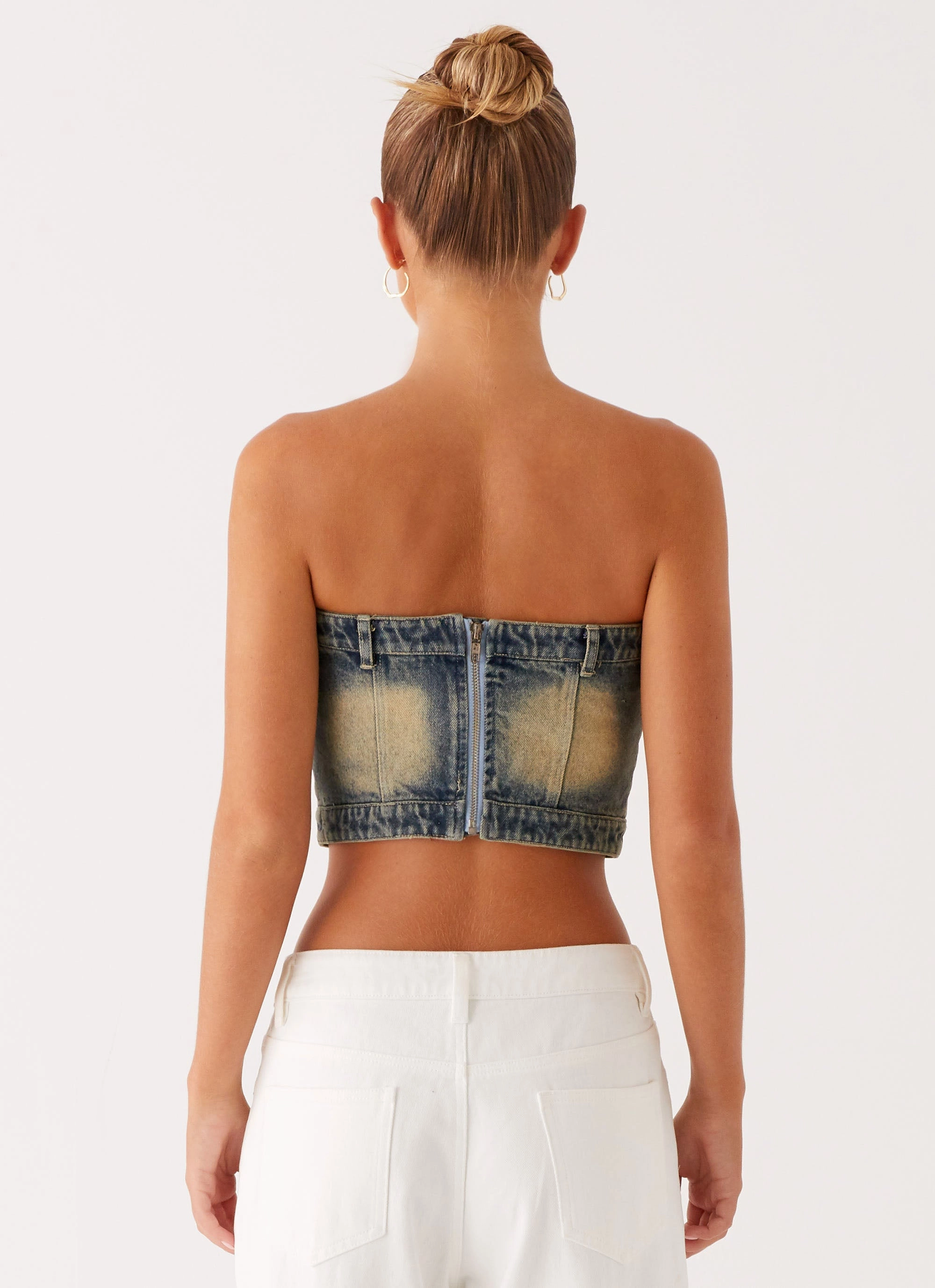 EcoFriendly Manufacturing Not Like Us Denim Top - Vintage