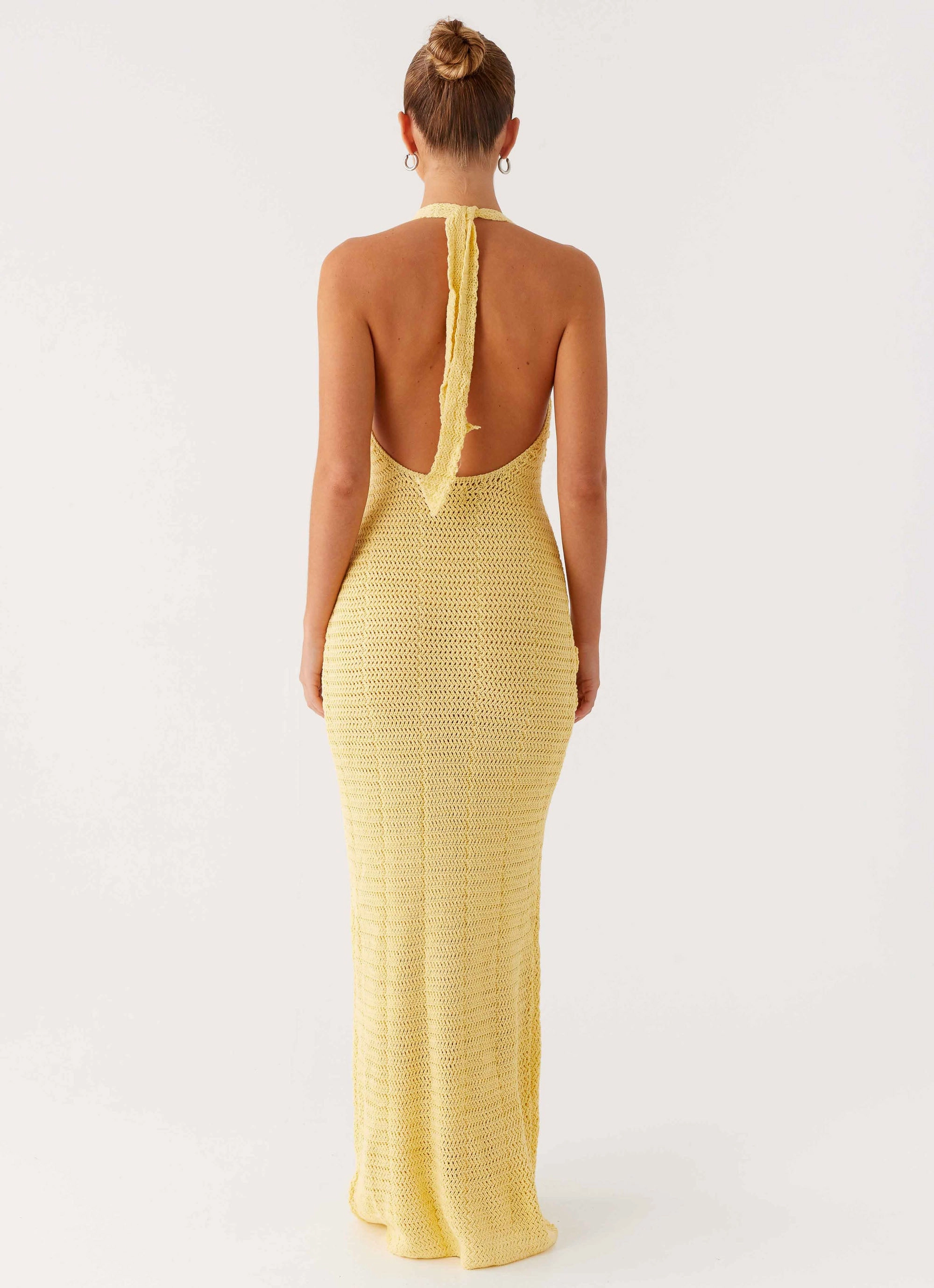 Novalee Flower Crochet Maxi Dress - Yellow Versatile and Comfortable