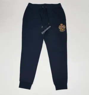 Nwt Polo Ralph Lauren Navy Blue Crest Joggers