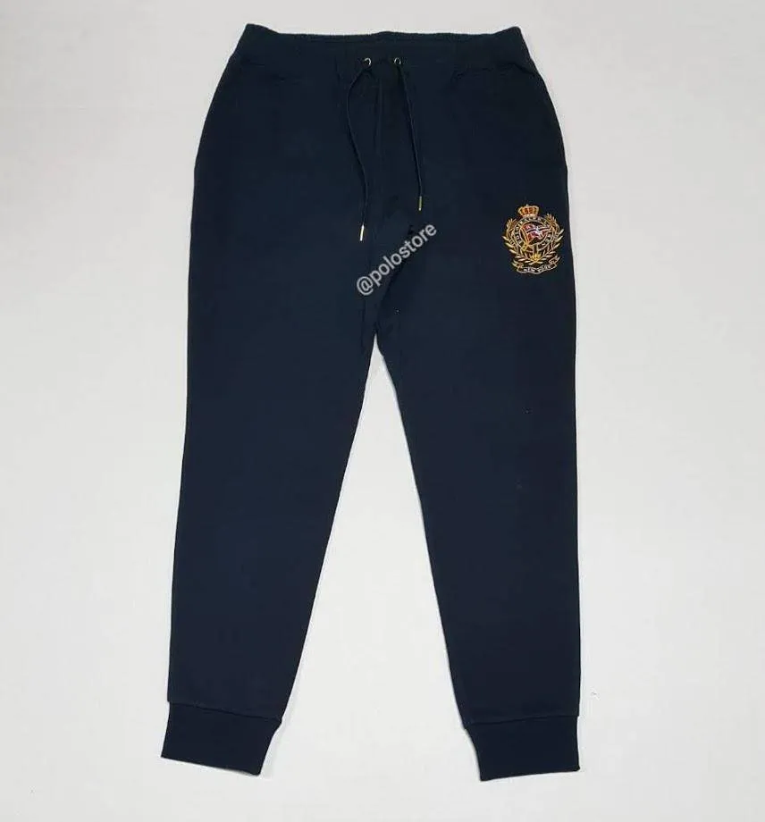 Nwt Polo Ralph Lauren Navy Blue Crest Joggers