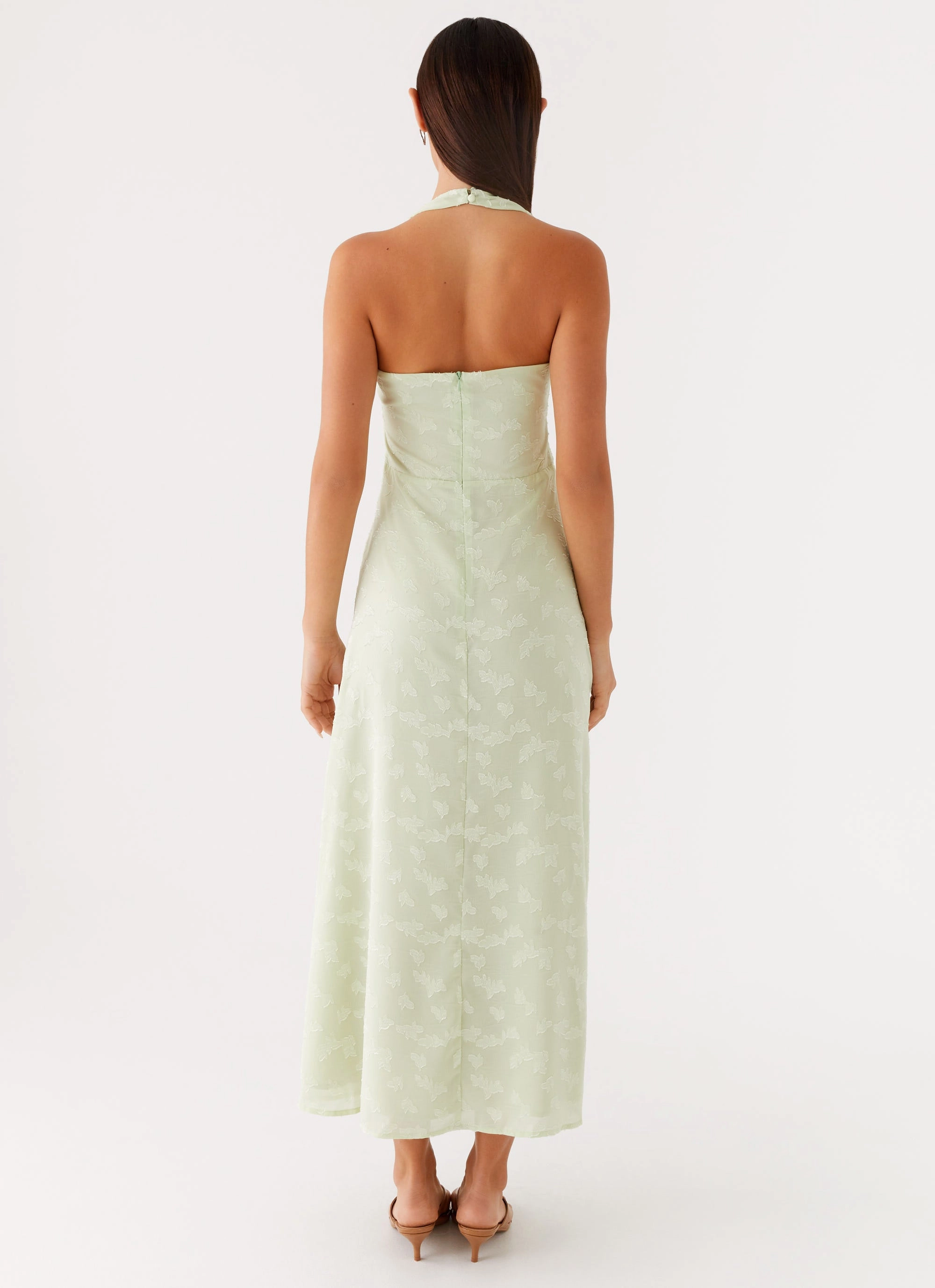 Soft Weave Sleek And Stylish Francesca Midi Dress - Sage