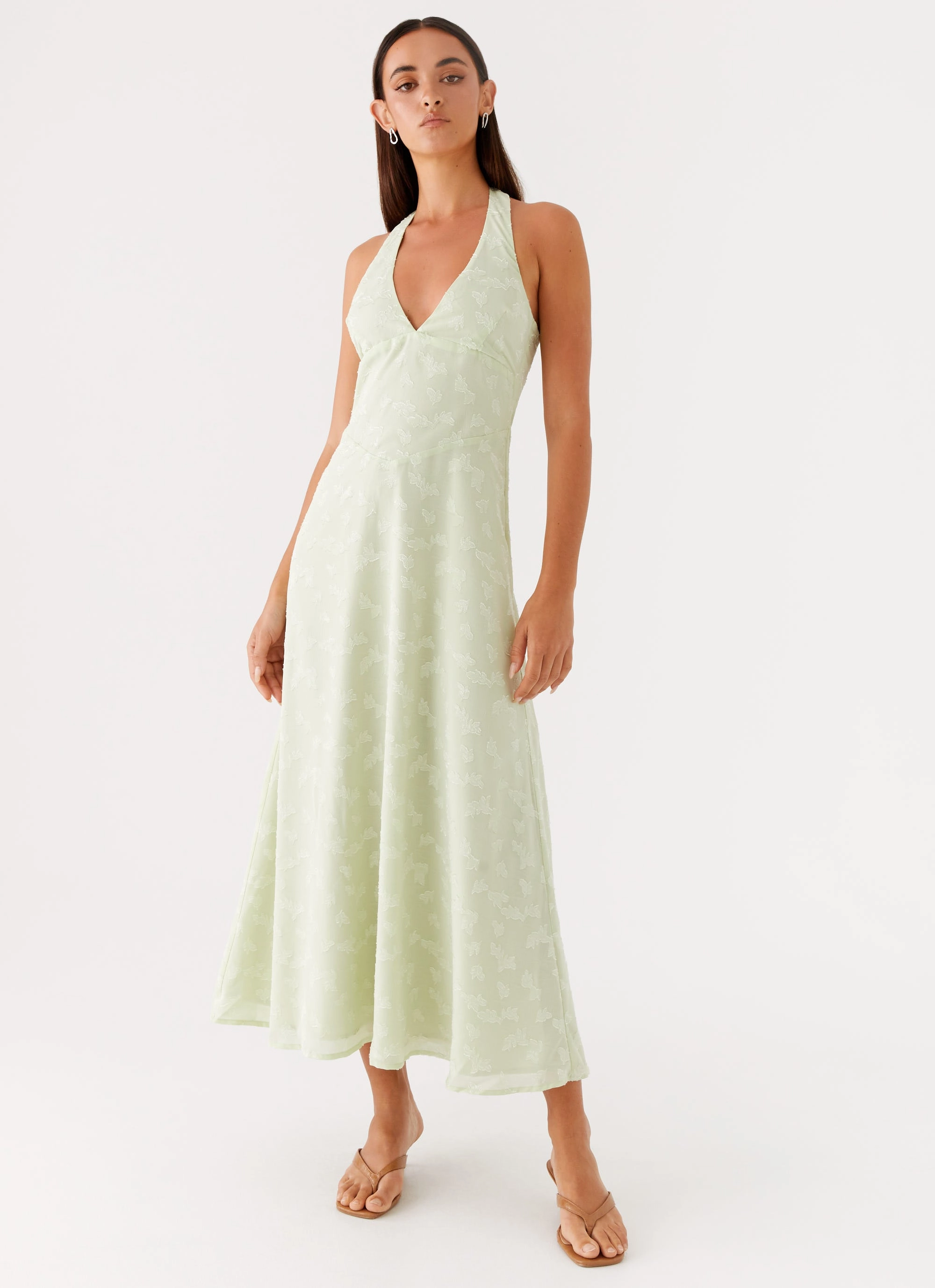 Francesca Midi Dress - Sage Business casual Chilly Weather Comfort
