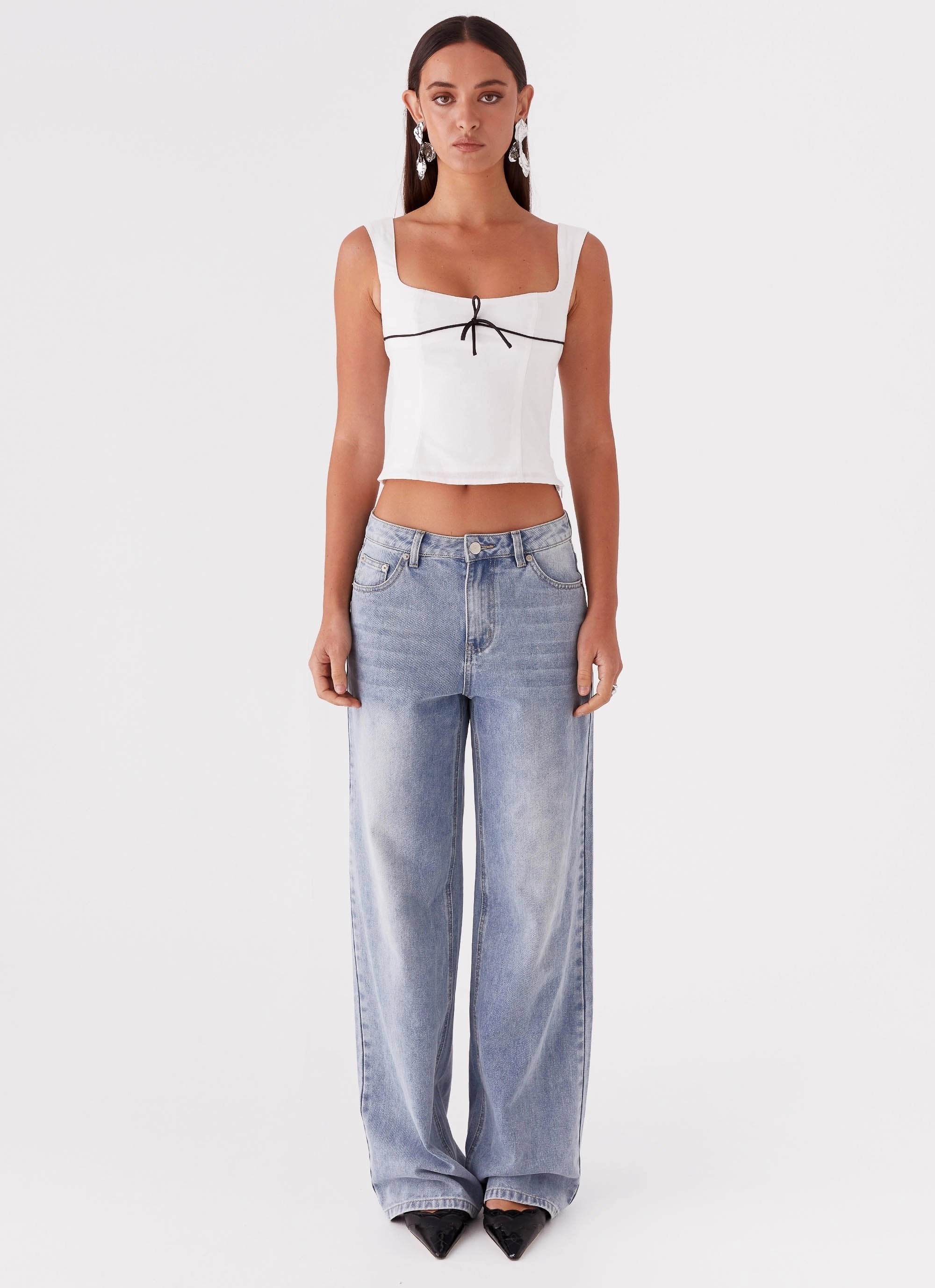 Bamboo Derived Material Cadence Top - White