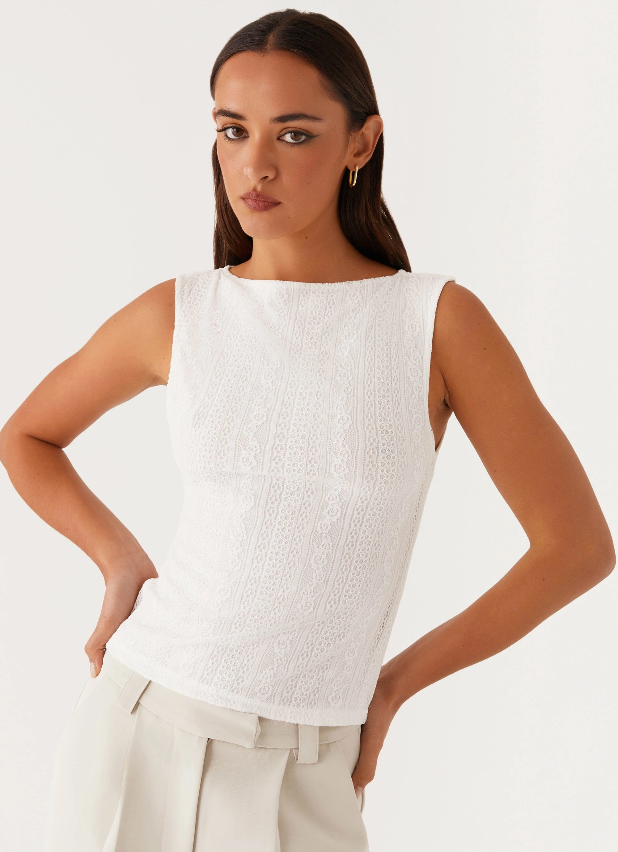 NonChafingTrim Sandi Tank Top - White