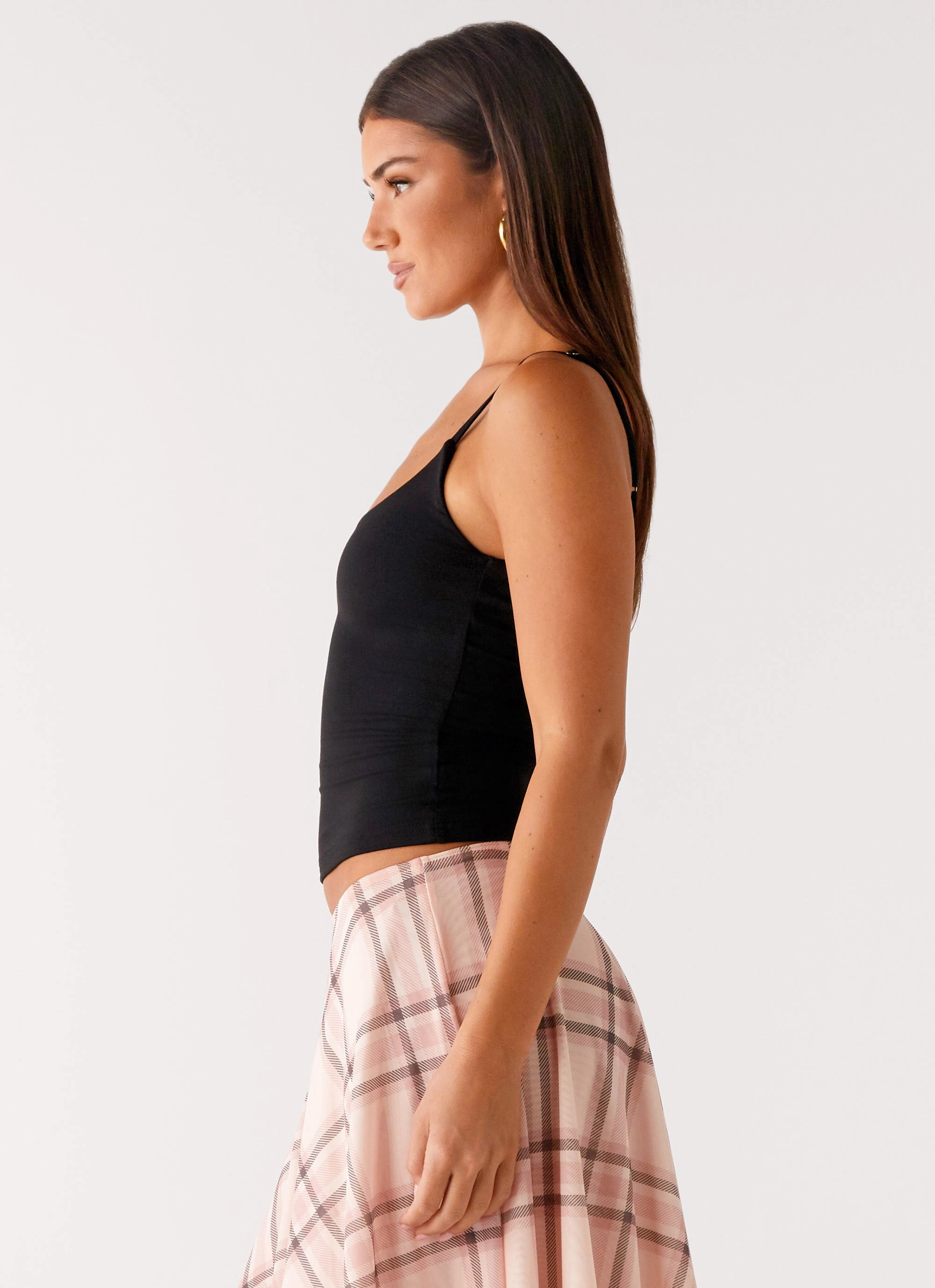 Garment Dyed Finish Blondie Tank Top - Black