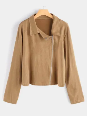 OEM ODM Classic Collar Plain Long Sleeve Plus Size Coats & Jackets