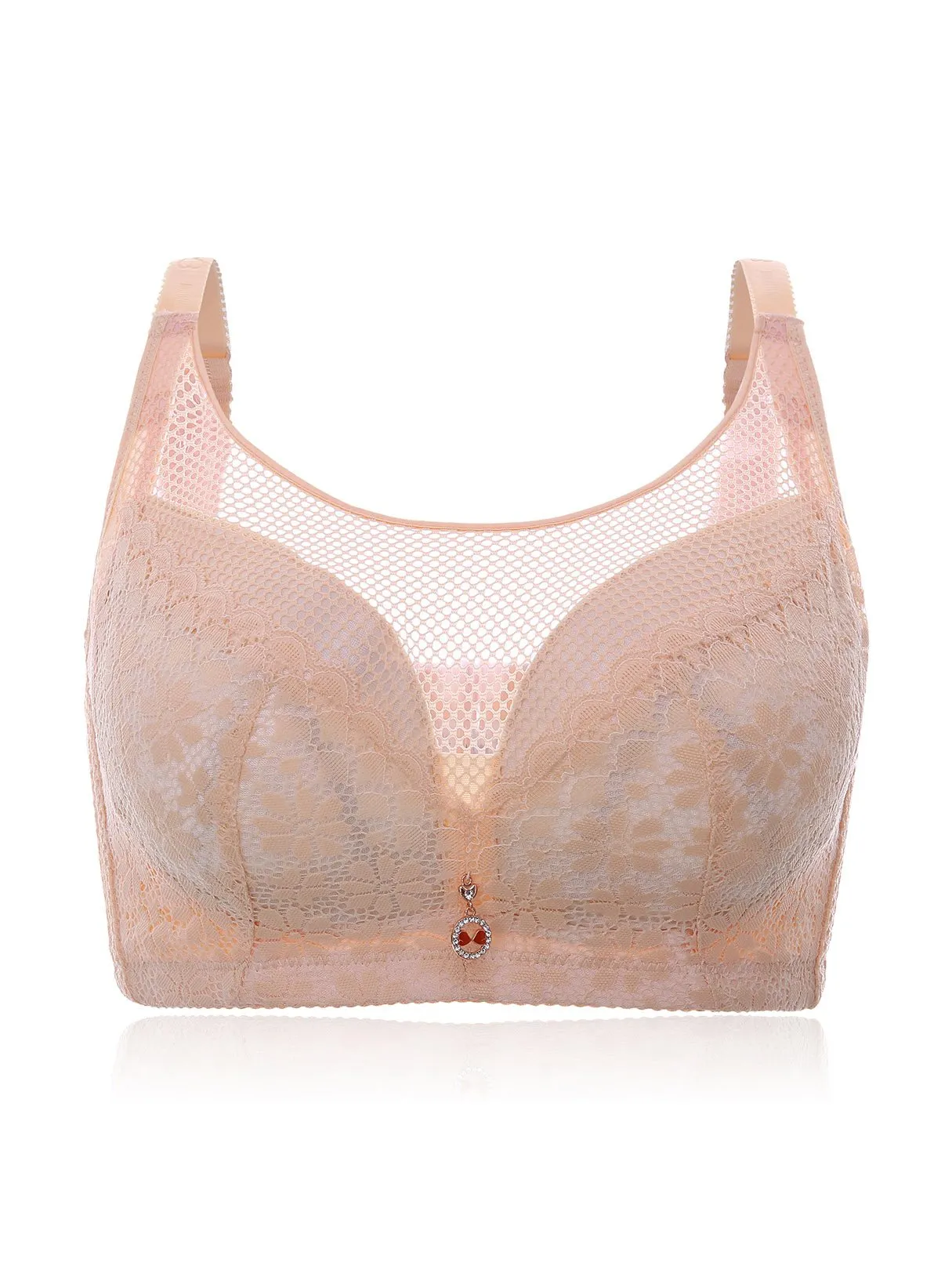 OEM ODM Plus Size Mesh Wireless Padded Design Bras