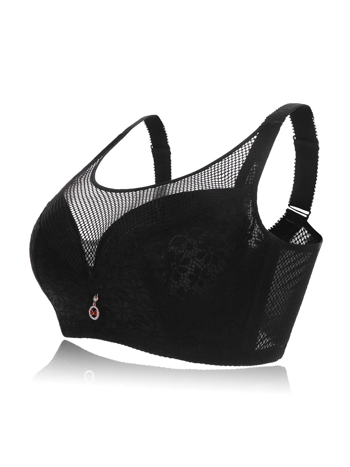 OEM ODM Plus Size Mesh Wireless Padded Design Bras