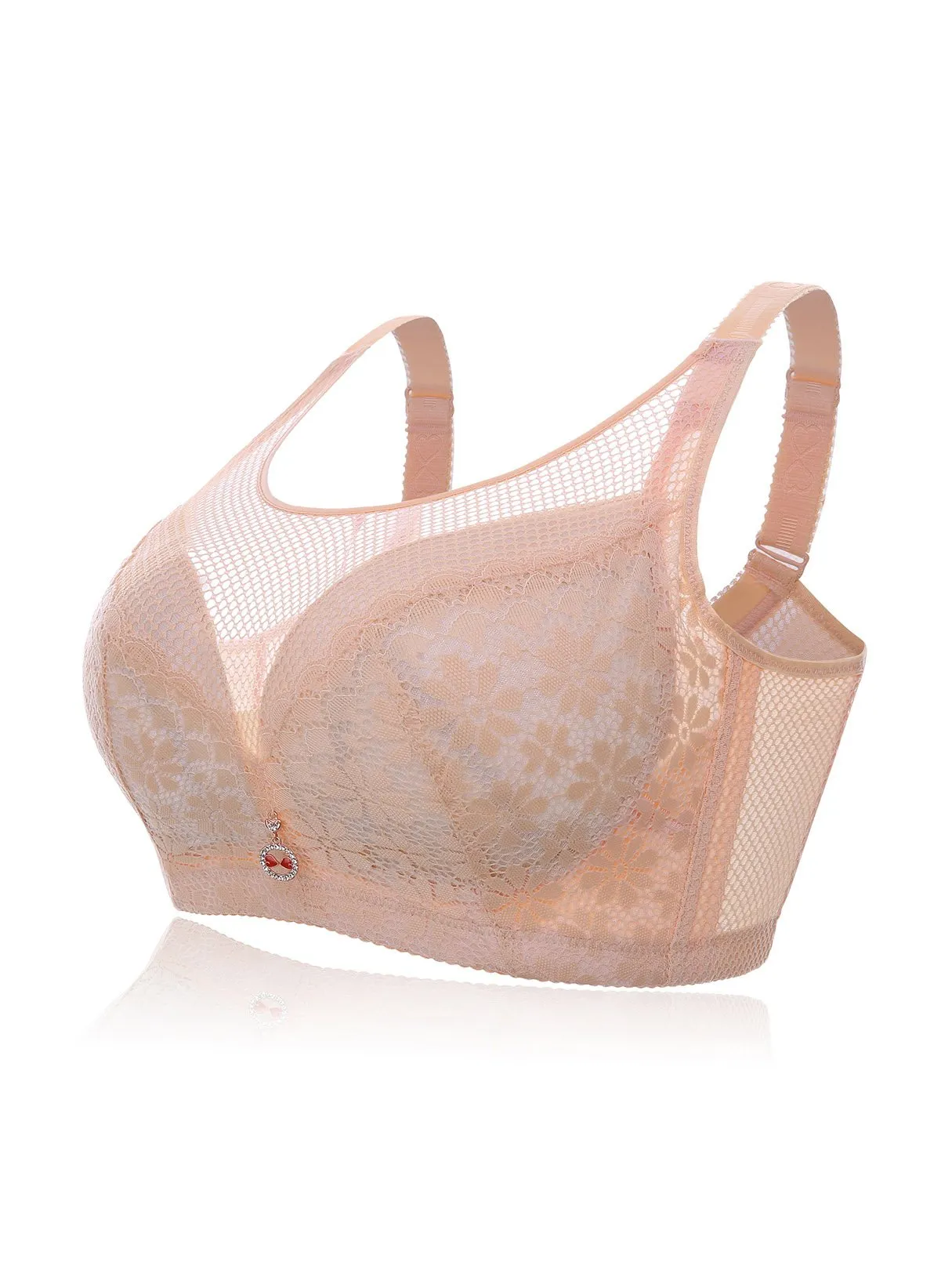 OEM ODM Plus Size Mesh Wireless Padded Design Bras