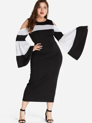 OEM ODM Round Neck Plain Long Sleeve Bodycon Oversized Dress