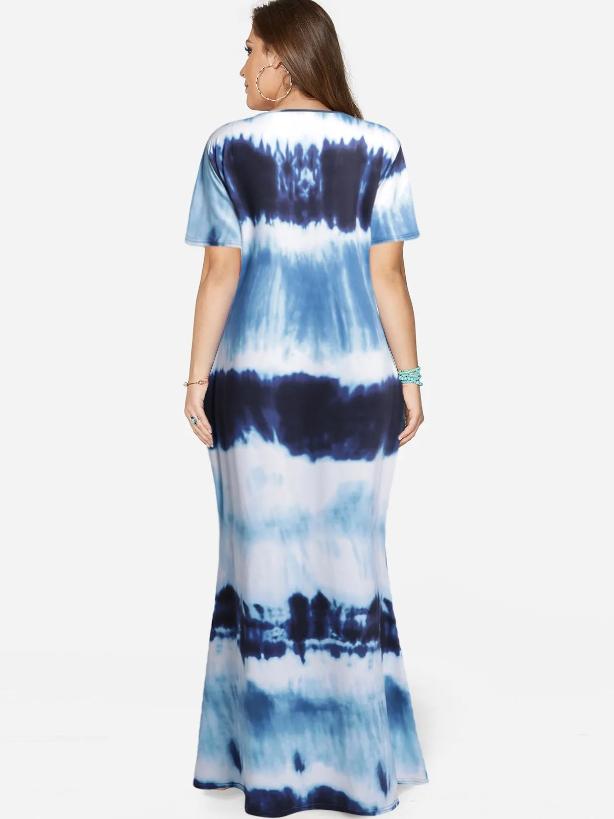 OEM ODM Round Neck Short Sleeve Plus Size Dress