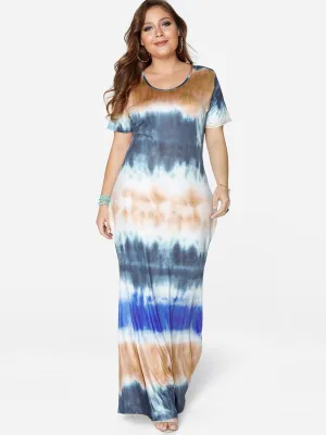 OEM ODM Round Neck Short Sleeve Plus Size Dress