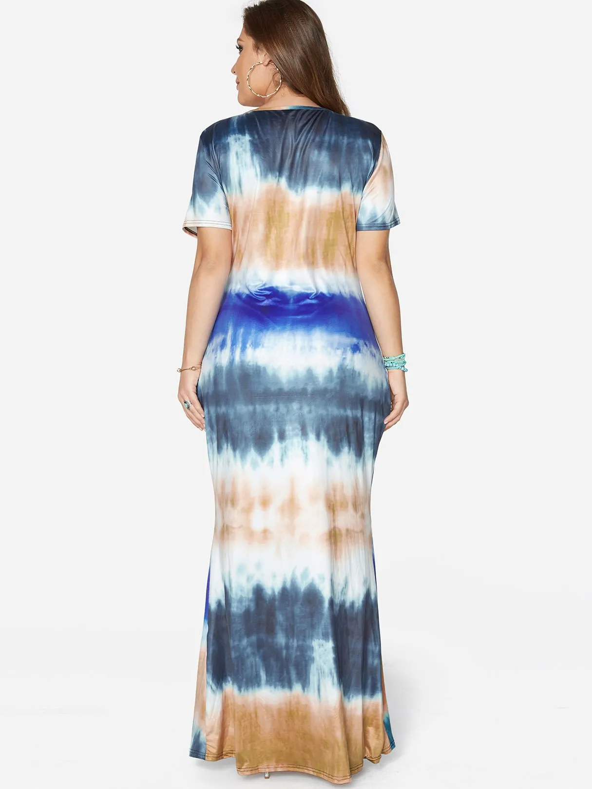 OEM ODM Round Neck Short Sleeve Plus Size Dress