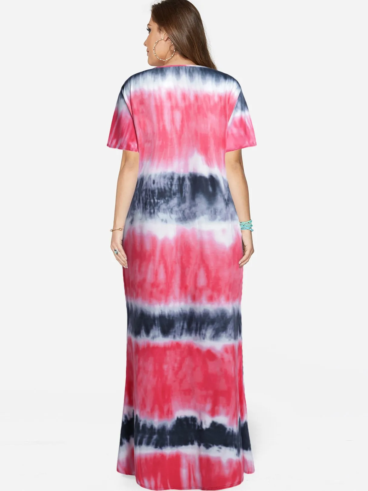 OEM ODM Round Neck Short Sleeve Plus Size Dress