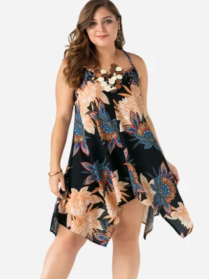 OEM ODM V-Neck Backless Sleeveless Plus Size Dresses