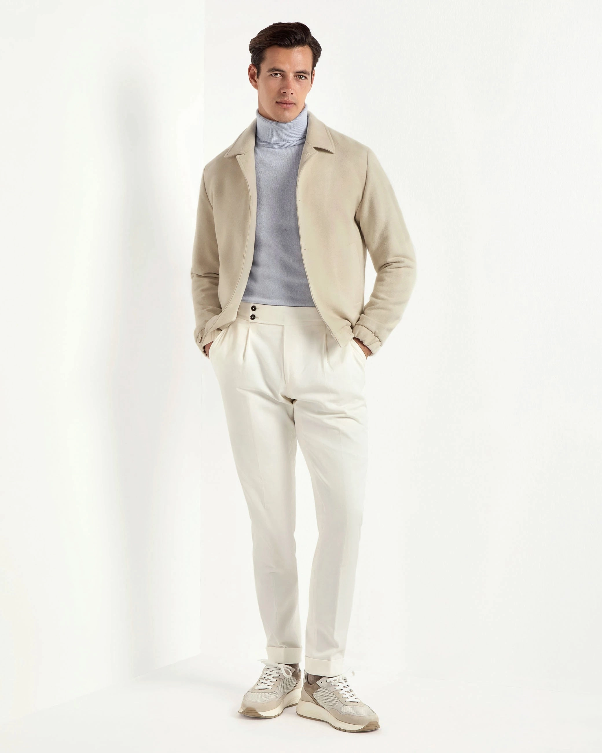 Off-white bomber jacket - Made in Italy