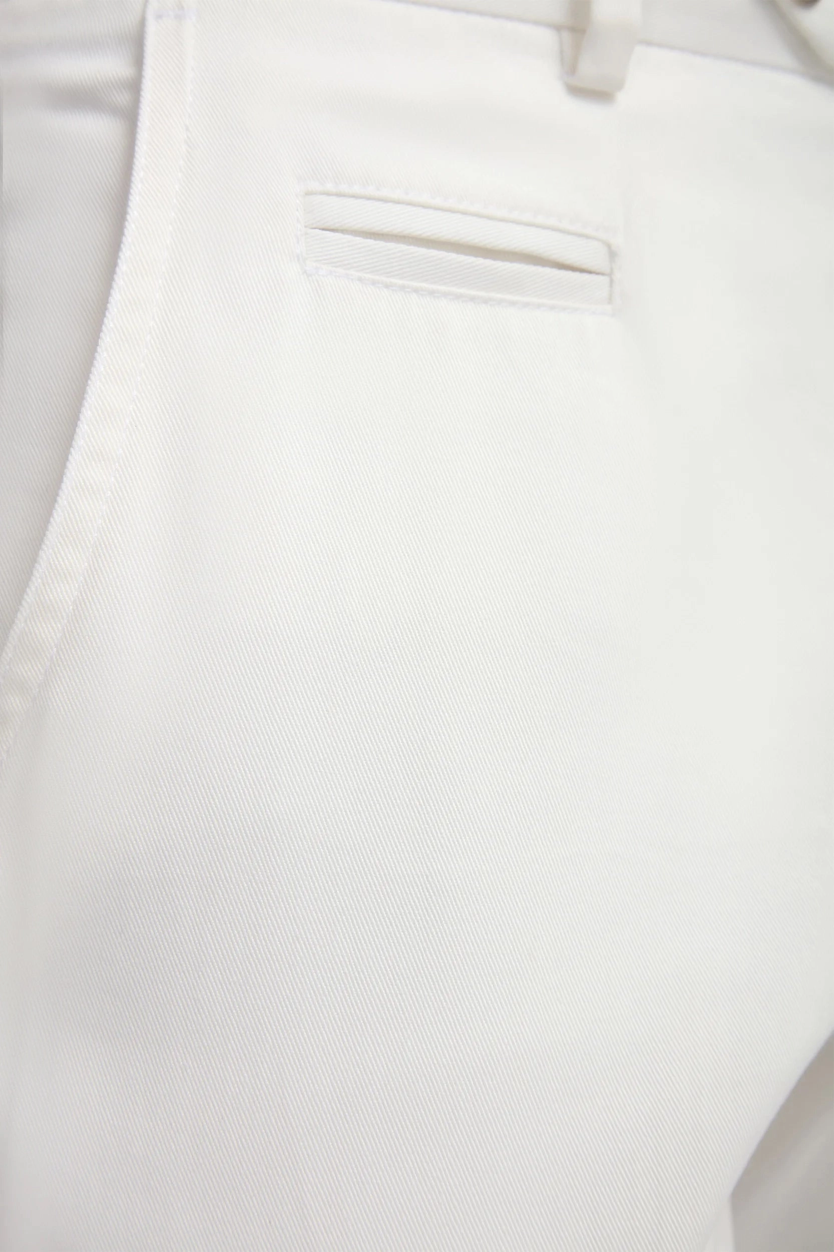 Off-white cotton Garda trousers - Made in Italy