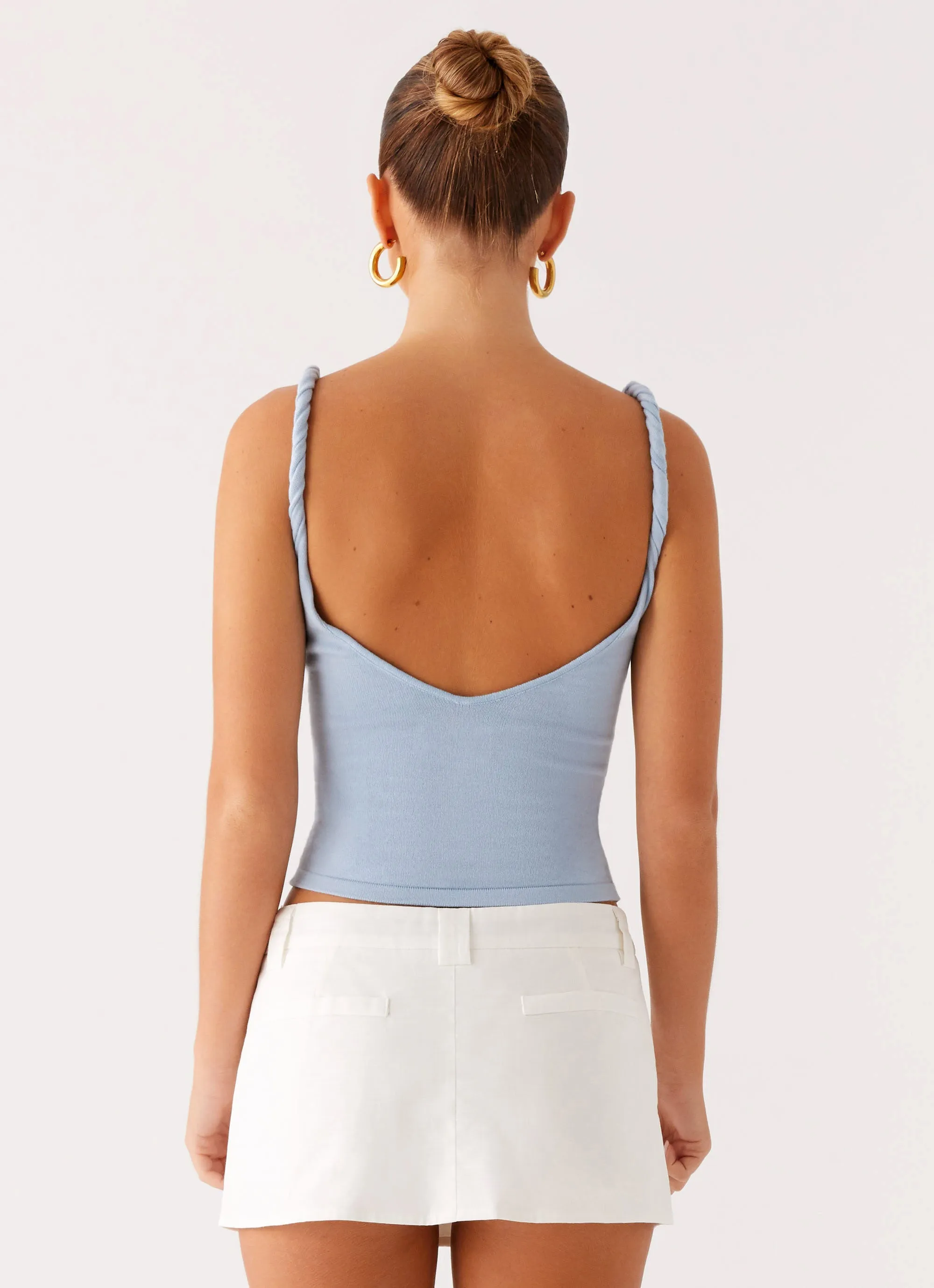 Boutique Exclusive Refined Edge On Trend Linen Mini Skort - White