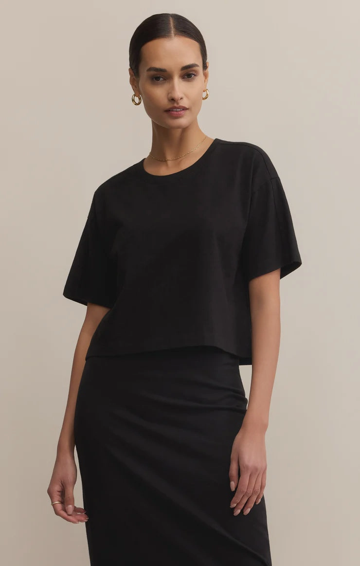 UV protection layer Compact TravelFriendly Design On the Go Tee- True Black