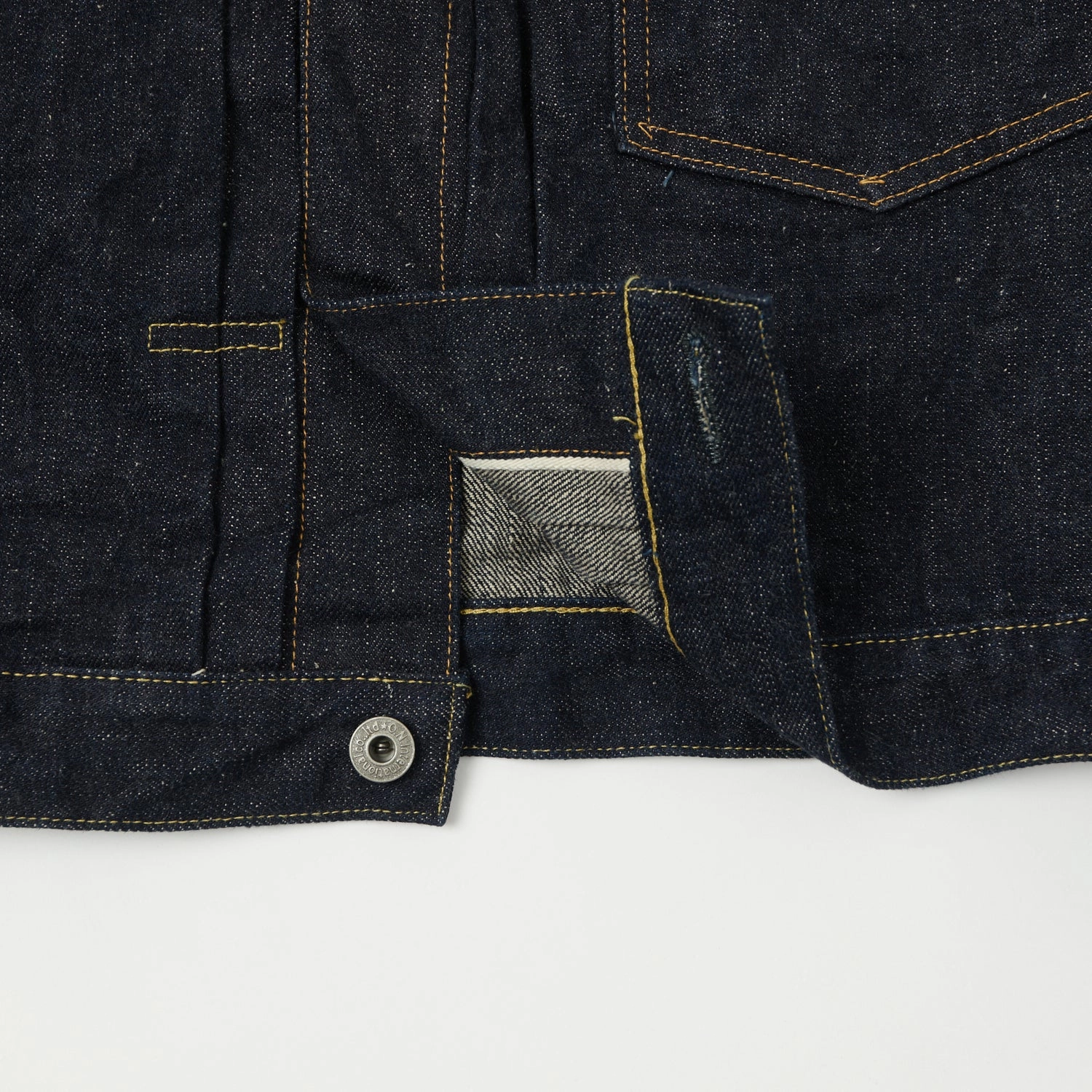 ONI Denim 01507-NI 16.5oz Natural Indigo Type-I Denim Jacket - One Wash