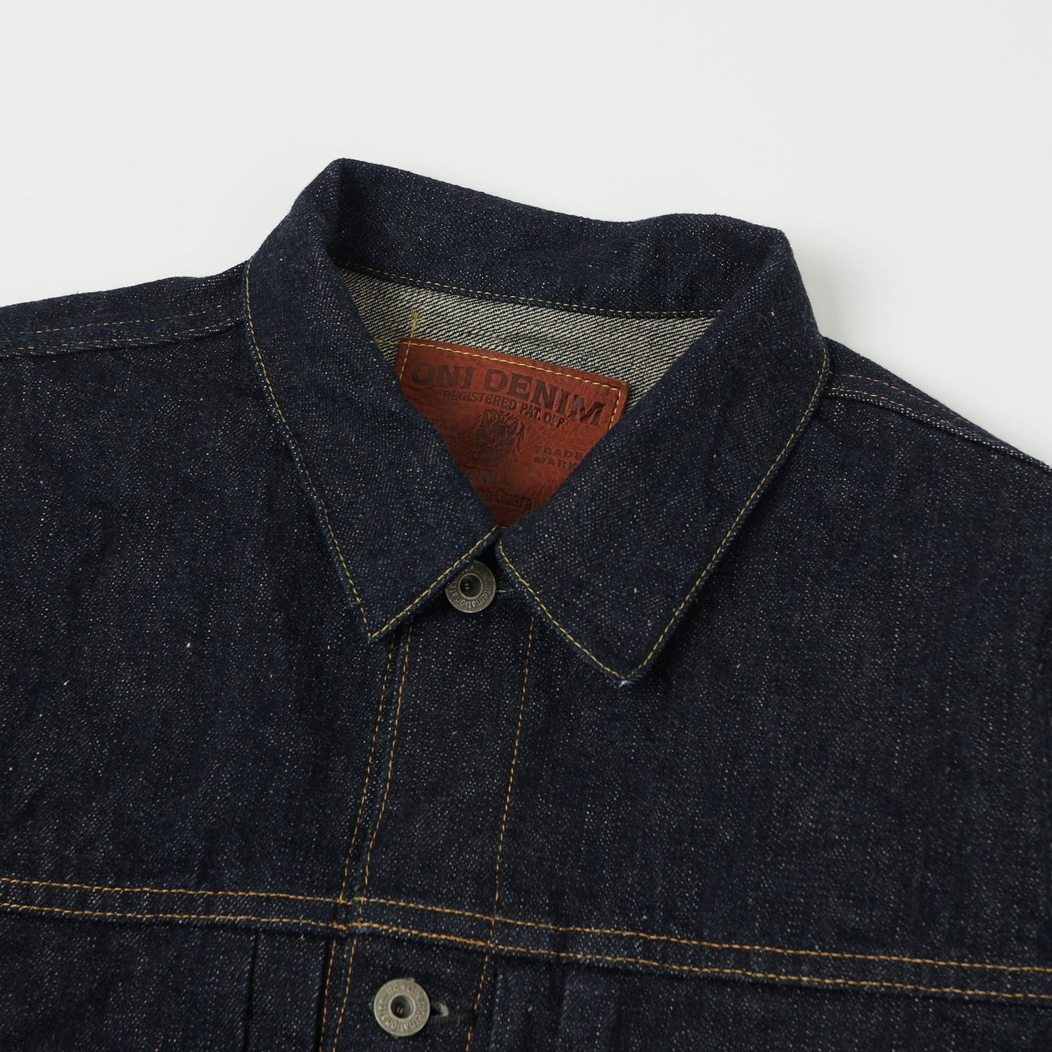 ONI Denim 01507-NI 16.5oz Natural Indigo Type-I Denim Jacket - One Wash