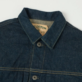ONI Denim 01507L Ishikawadai 15oz Type-I Denim Jacket - One Wash ONI Denim 01507L Ishikawadai 15oz Type-I Denim Jacket - One Wash