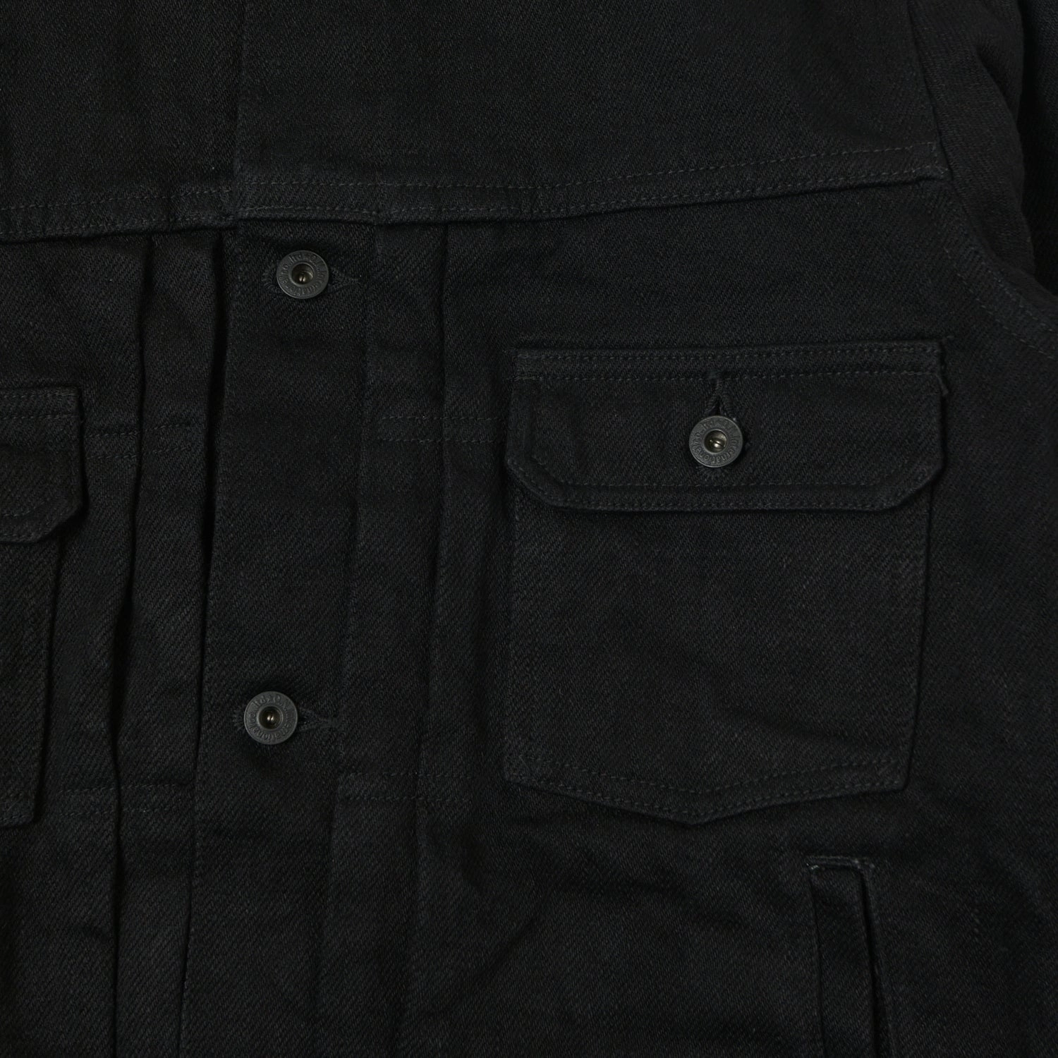 ONI Denim 02516P-ZR-BK Secret Denim Type II Denim Jacket - Black One Wash