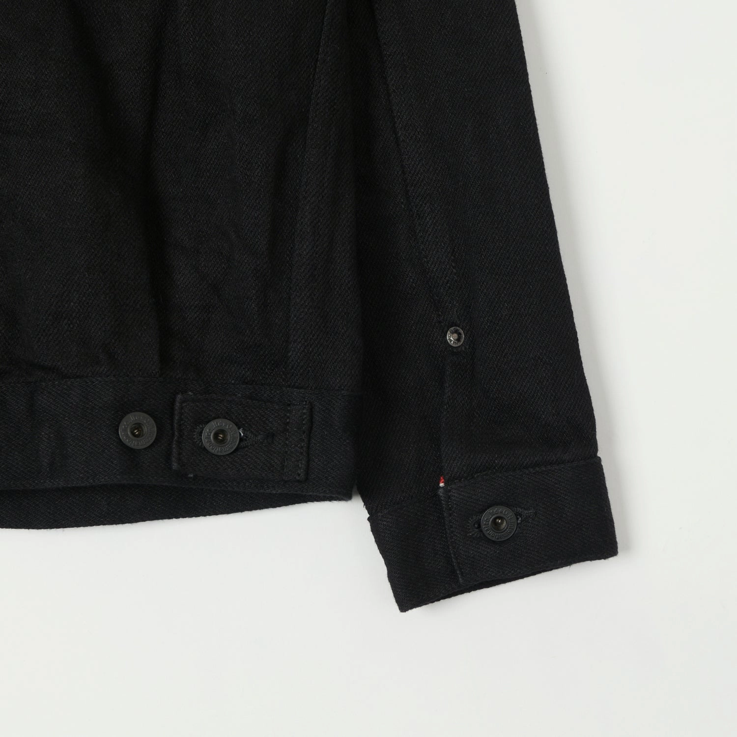 ONI Denim 02516P-ZR-BK Secret Denim Type II Denim Jacket - Black One Wash