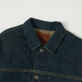 ONI Denim 02516PZR-BEG 'Beige Weft' Type II Denim Jacket - One Wash ONI Denim 02516PZR-BEG 'Beige Weft' Type II Denim Jacket - One Wash