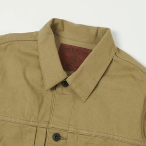 ONI Denim 02517-BRD 'British Drill' Type-II Denim Jacket - Tan One Wash