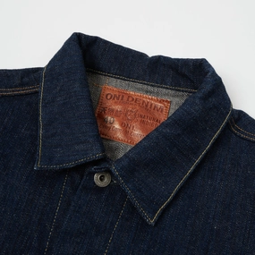 ONI Denim 02525P-SHM 'Kiwami' Semi Hand Made 16oz Type III Denim Jacket - Rinsed ONI Denim 02525P-SHM 'Kiwami' Semi Hand Made 16oz Type III Denim Jacket - Rinsed