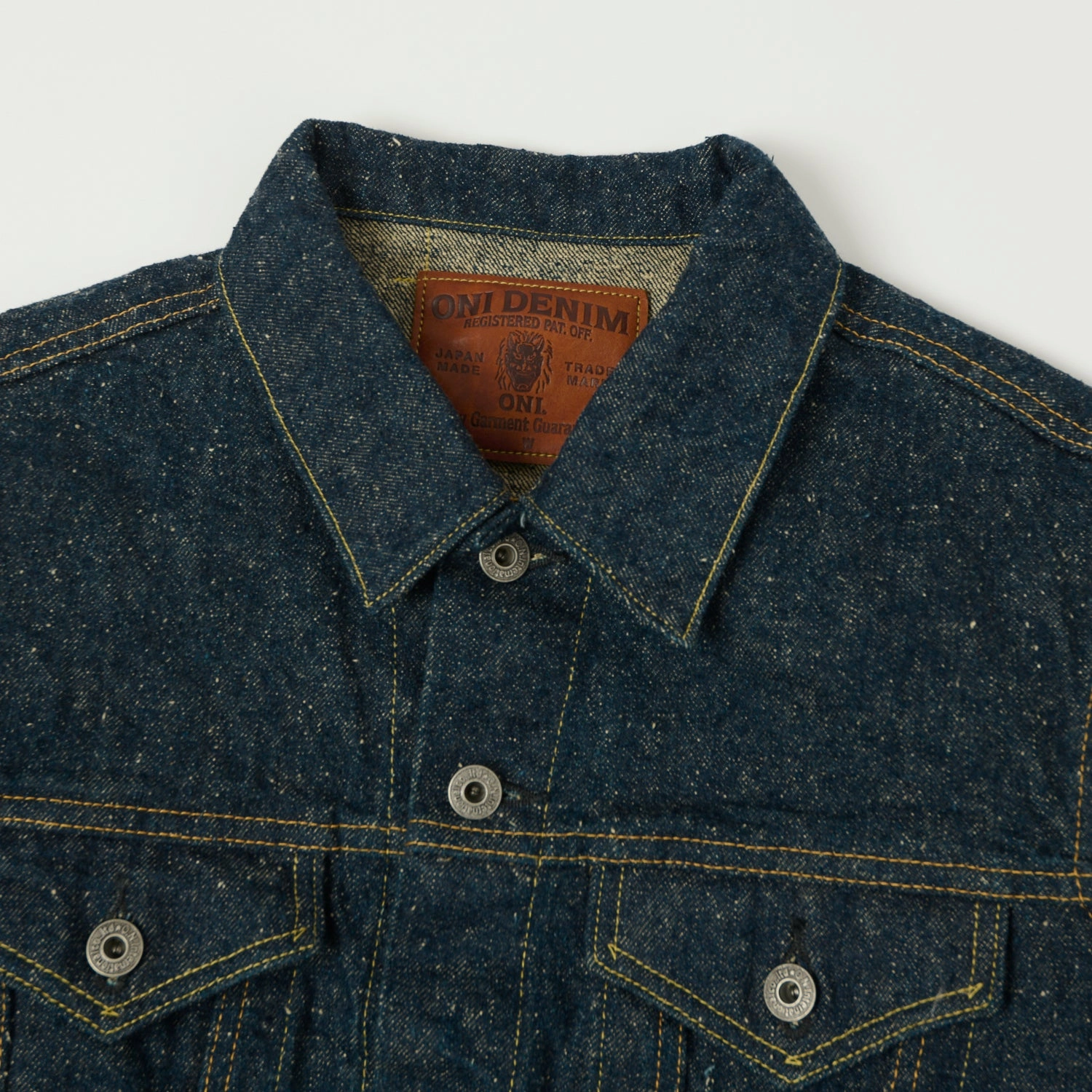 ONI Denim 02527P-CCD 'Crushed Concrete Kabuki' 15oz Type III Denim Jacket - One Wash