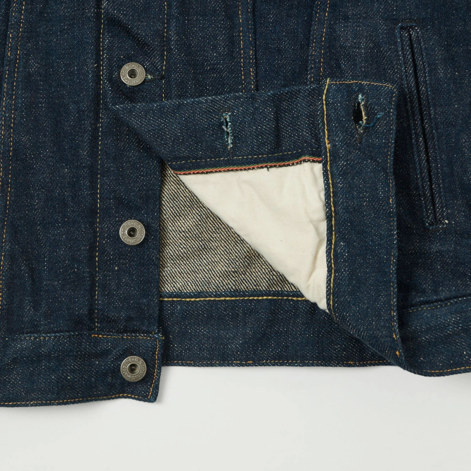 ONI Denim 02527P-KABEG 'Secret Denim Kabuki Beige' Type-III Pocket Denim Jacket - Rinsed