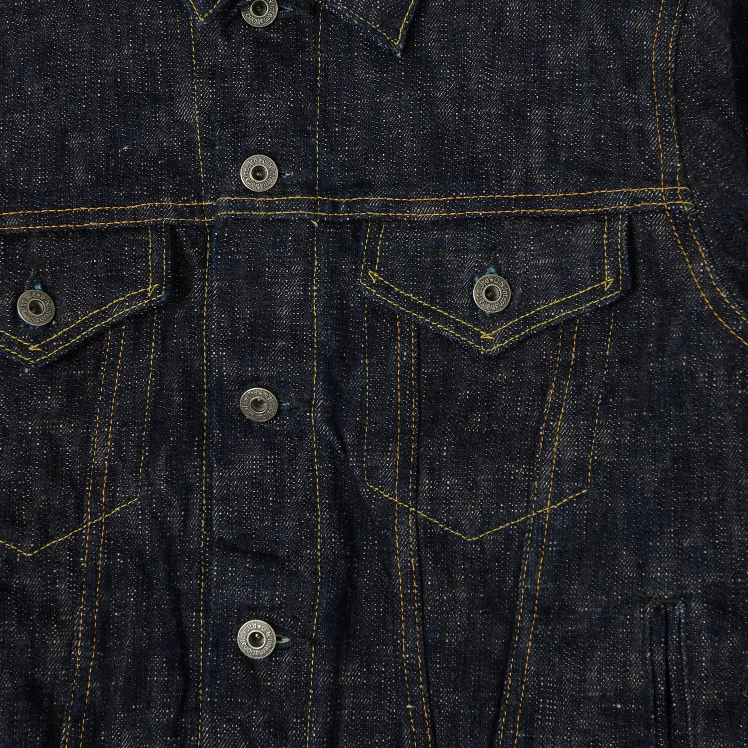 ONI Denim 02527P-Kasuri 17oz Type III Denim Jacket - One Wash