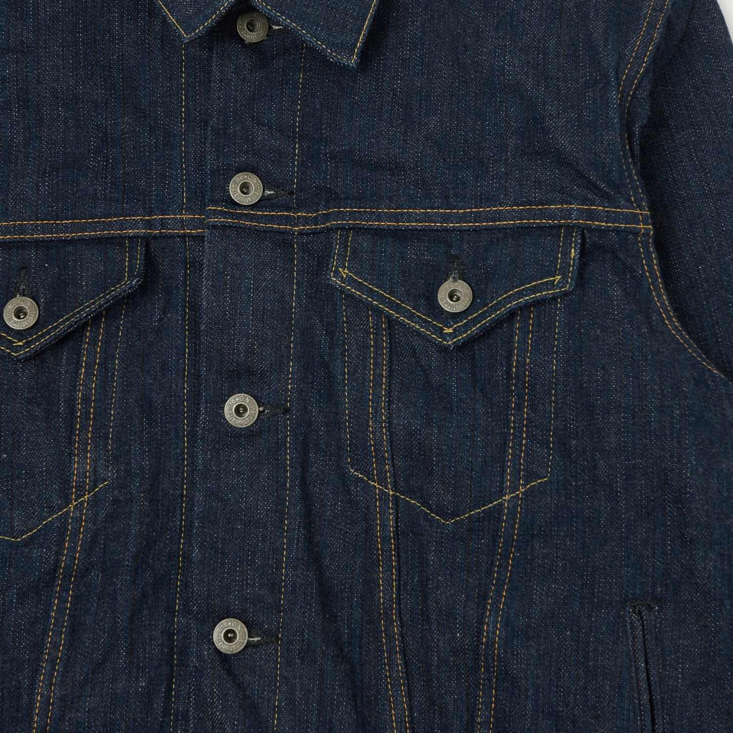 ONI Denim 02527P Kiwami 16oz Type III Denim Jacket - One Wash