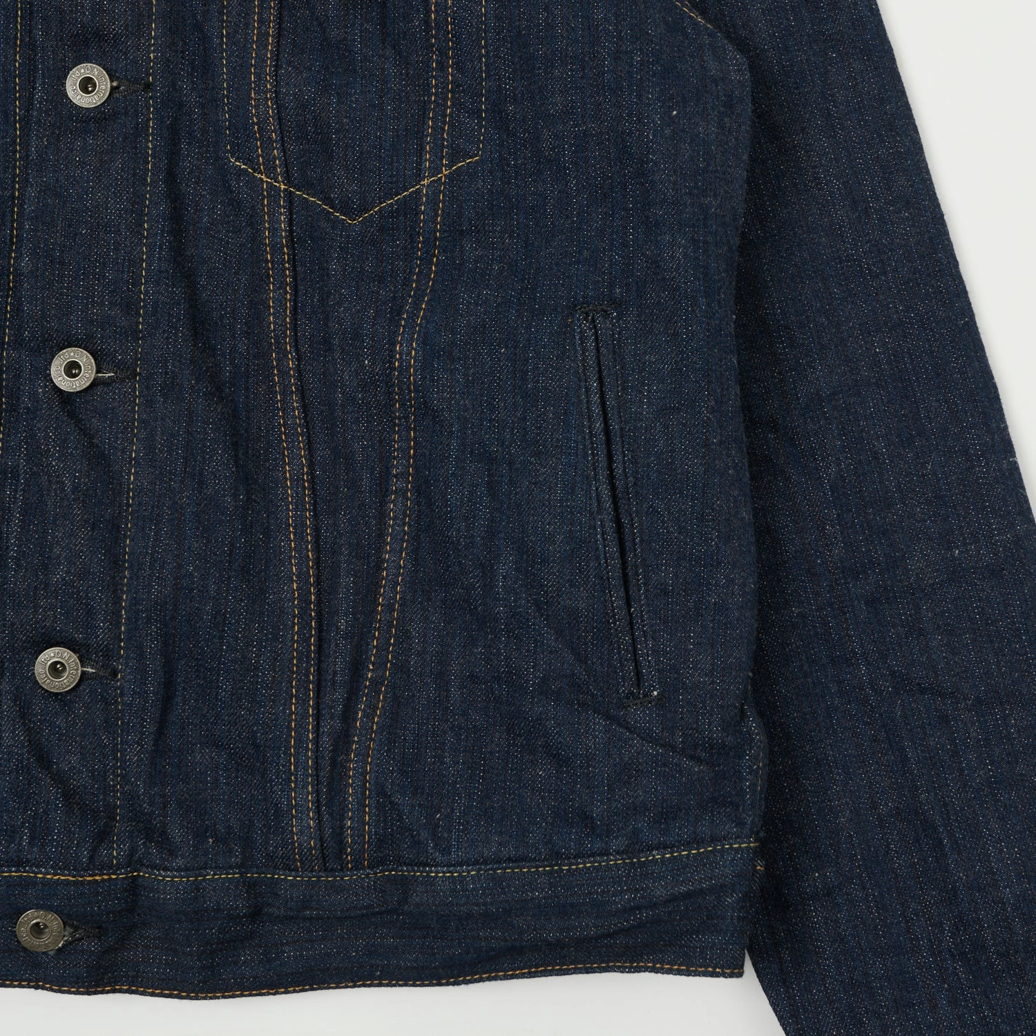 ONI Denim 02527P Kiwami 16oz Type III Denim Jacket - One Wash