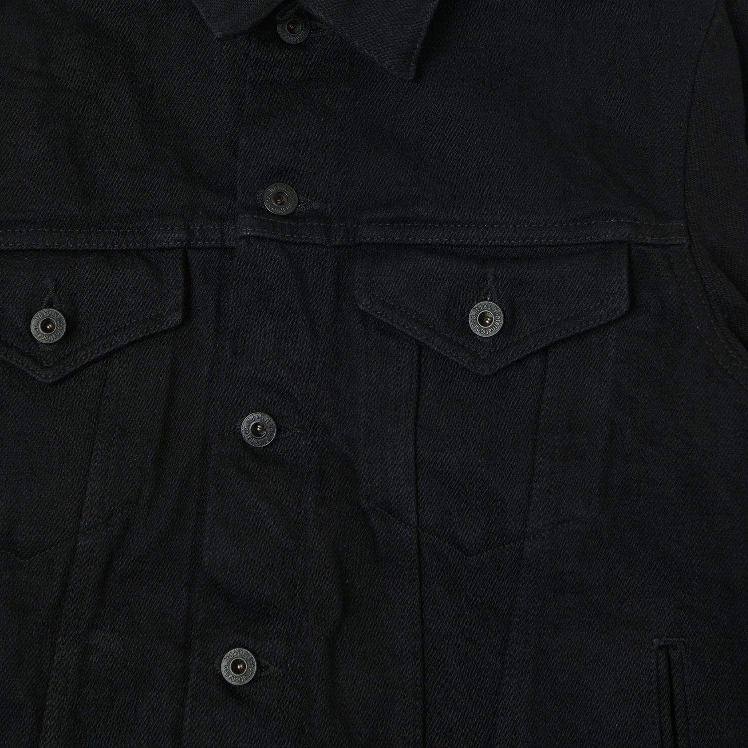 ONI Denim 02527P-ZR-BKBK Secret Denim Type III Denim Jacket - Black One Wash
