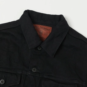 ONI Denim 02527P-ZR-BKBK Secret Denim Type III Denim Jacket - Black One Wash ONI Denim 02527P-ZR-BKBK Secret Denim Type III Denim Jacket - Black One Wash