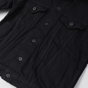 ONI Denim 02527PZR-IDBK 20oz 'Indigo x Black Secret Denim' Type III Denim Jacket - Rinsed ONI Denim 02527PZR-IDBK 20oz 'Indigo x Black Secret Denim' Type III Denim Jacket - Rinsed