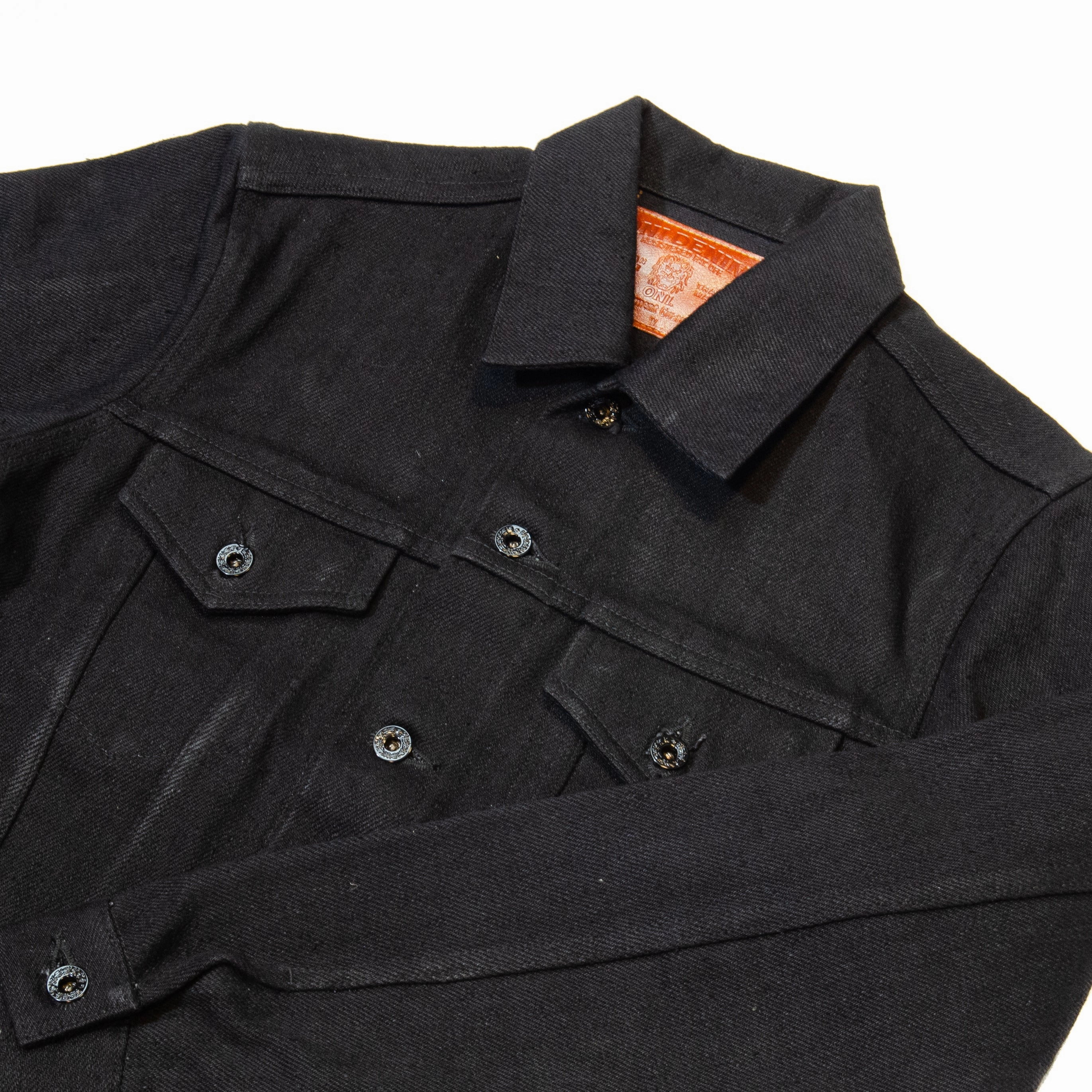 ONI Denim 02527ZR-BK Secret Denim Jacket - Black
