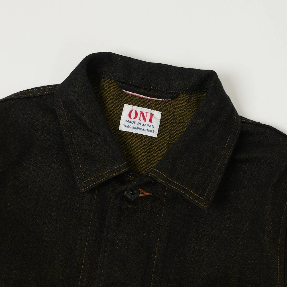 ONI Denim 03100-BKOL 12.5oz Black x Olive Work Jacket - One Wash