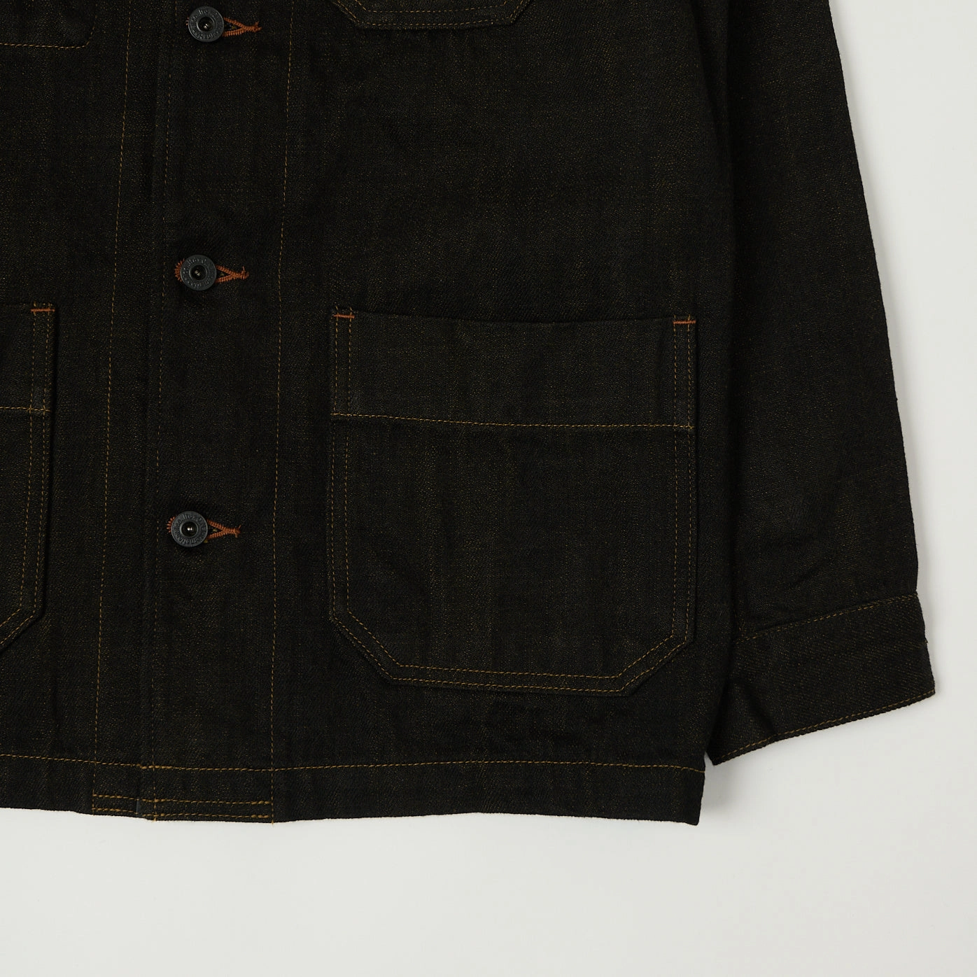 ONI Denim 03100-BKOL 12.5oz Black x Olive Work Jacket - One Wash