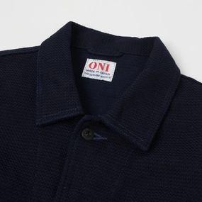 ONI Denim 03100-ID Sashiko Dobby Coverall Jacket - Indigo