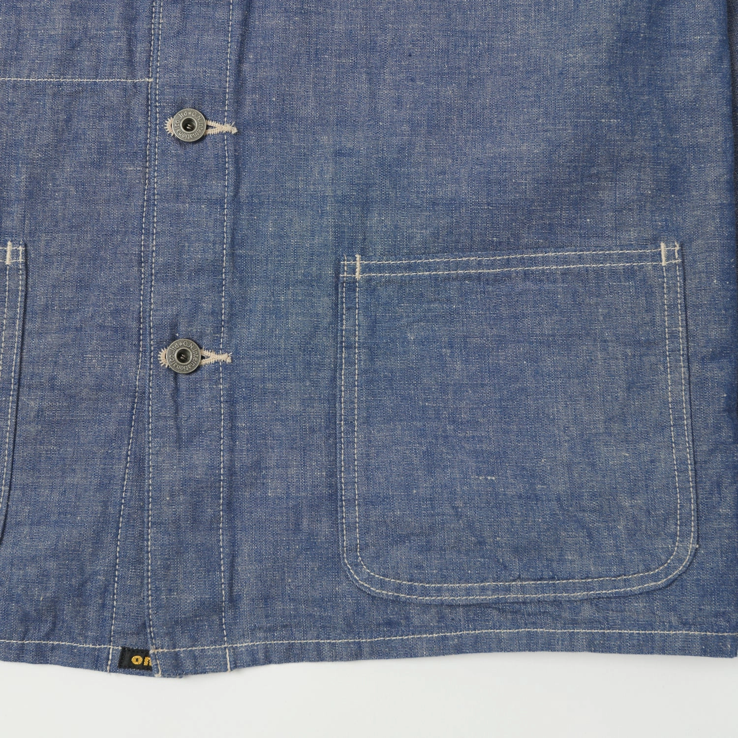 ONI Denim 03101-HCBGY 8.3oz Heavy Chambray Coverall Jacket - Blue Grey One Wash