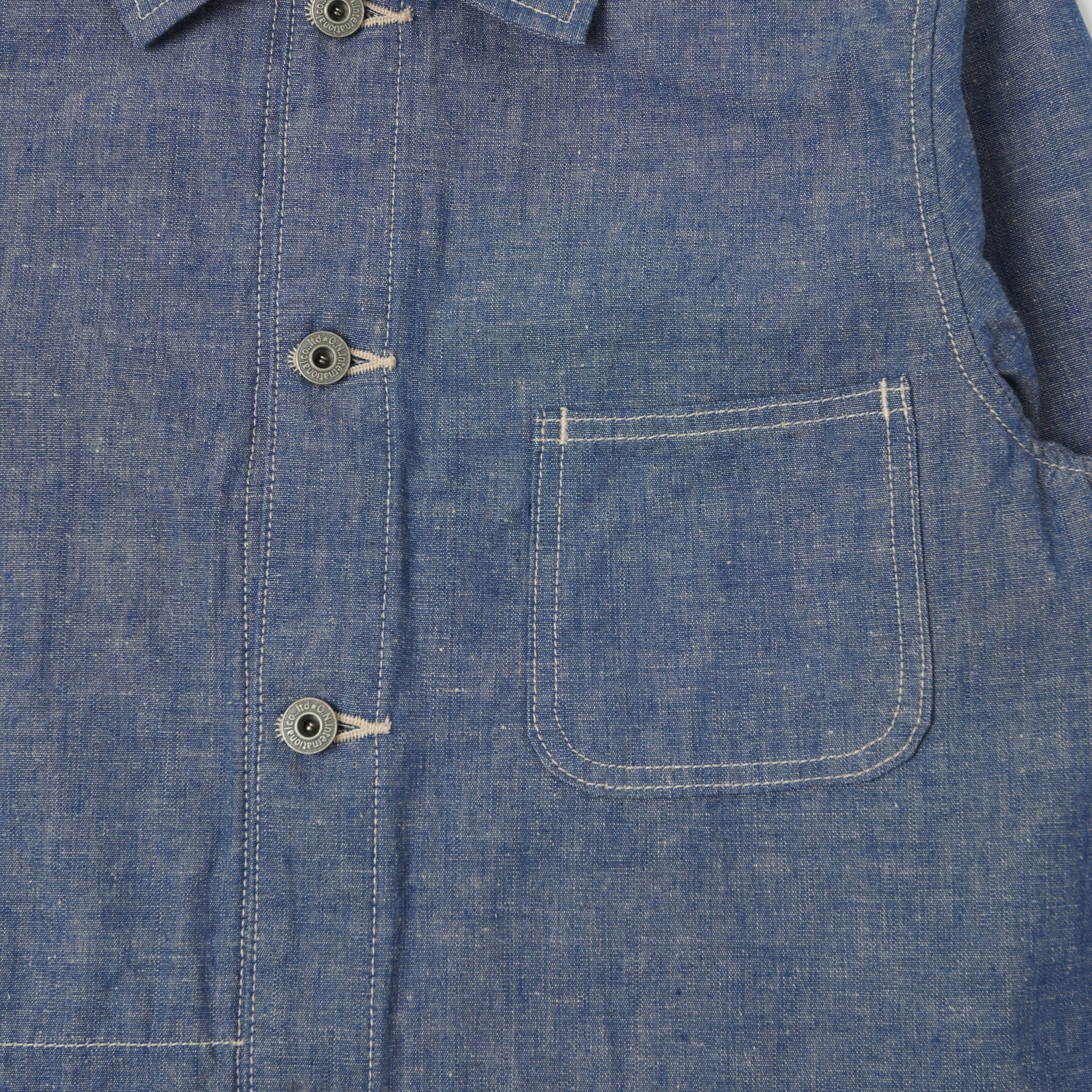 ONI Denim 03101-HCBGY 8.3oz Heavy Chambray Coverall Jacket - Blue Grey One Wash